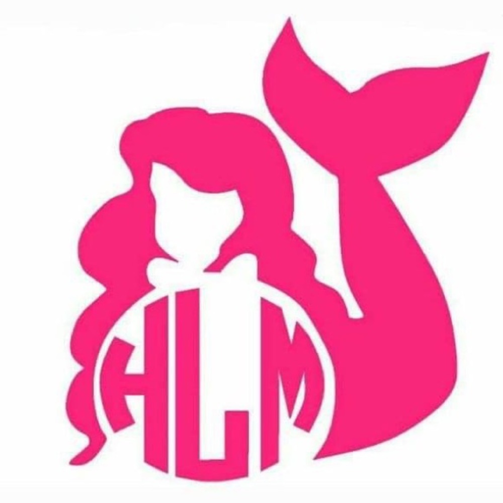 Mermaid Monogram Decal